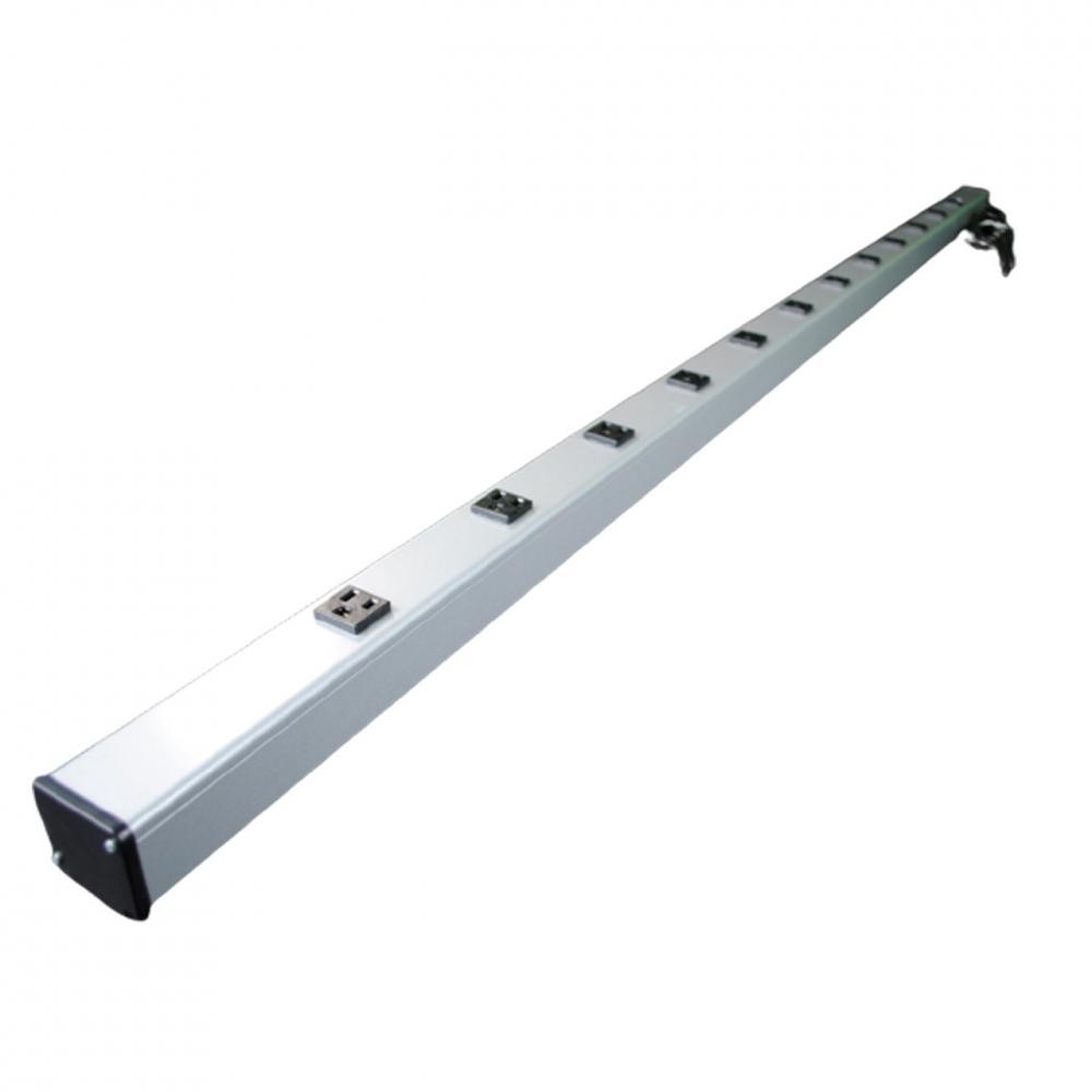 15A, 72IN, 12 OL, 15FT CORD, GY