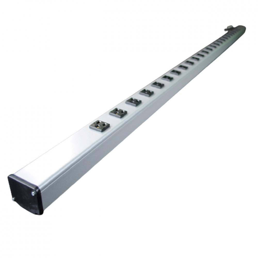 15A, 72IN, 24 OL, 6 FT CORD, GY