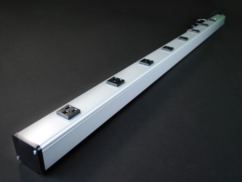 15A, 48IN, 8 OL, 15FT CORD, GY