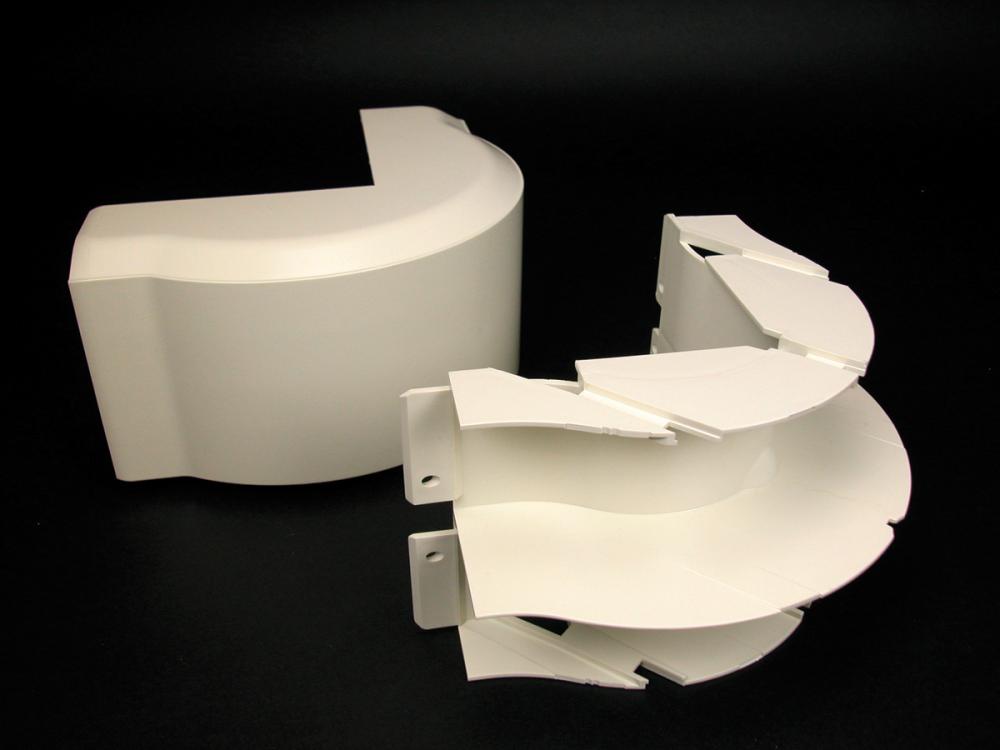 NM 2IN.FIBERREADY EXT. ELBOW 40N WH