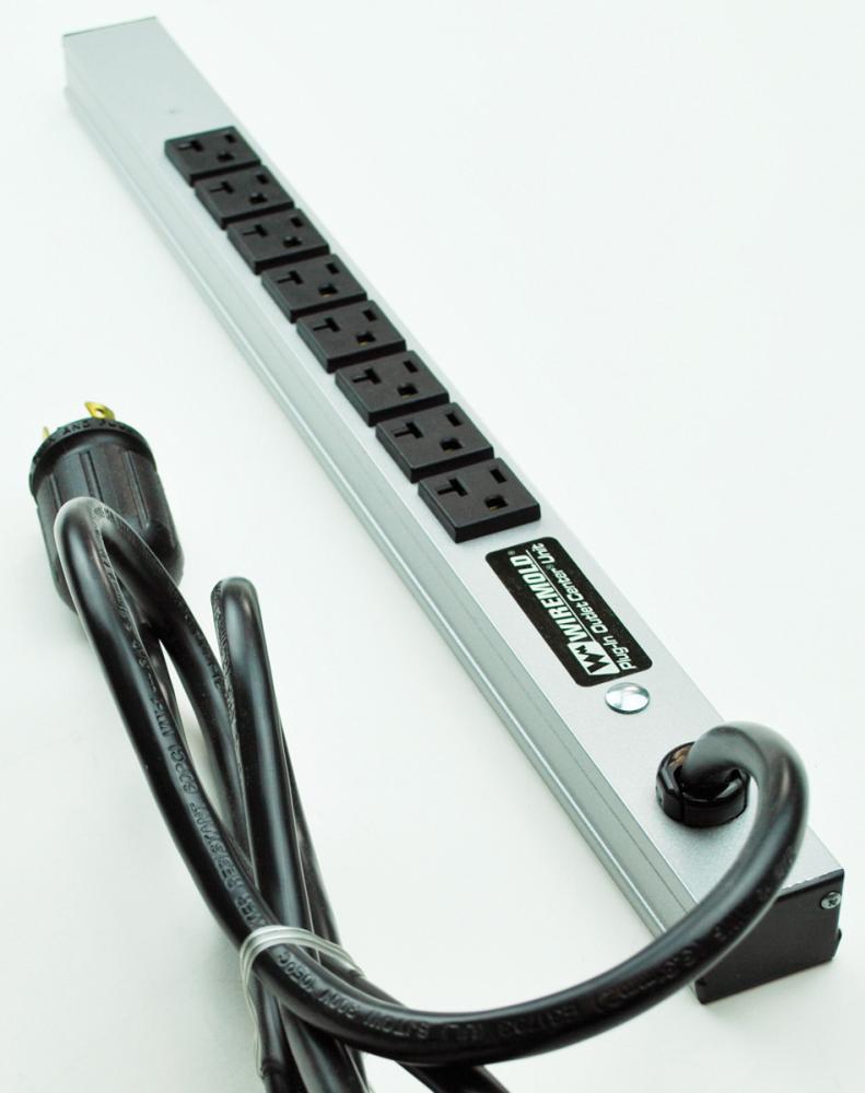 20A, 20IN, 8 OL, 6 FT TL PLUG, GY