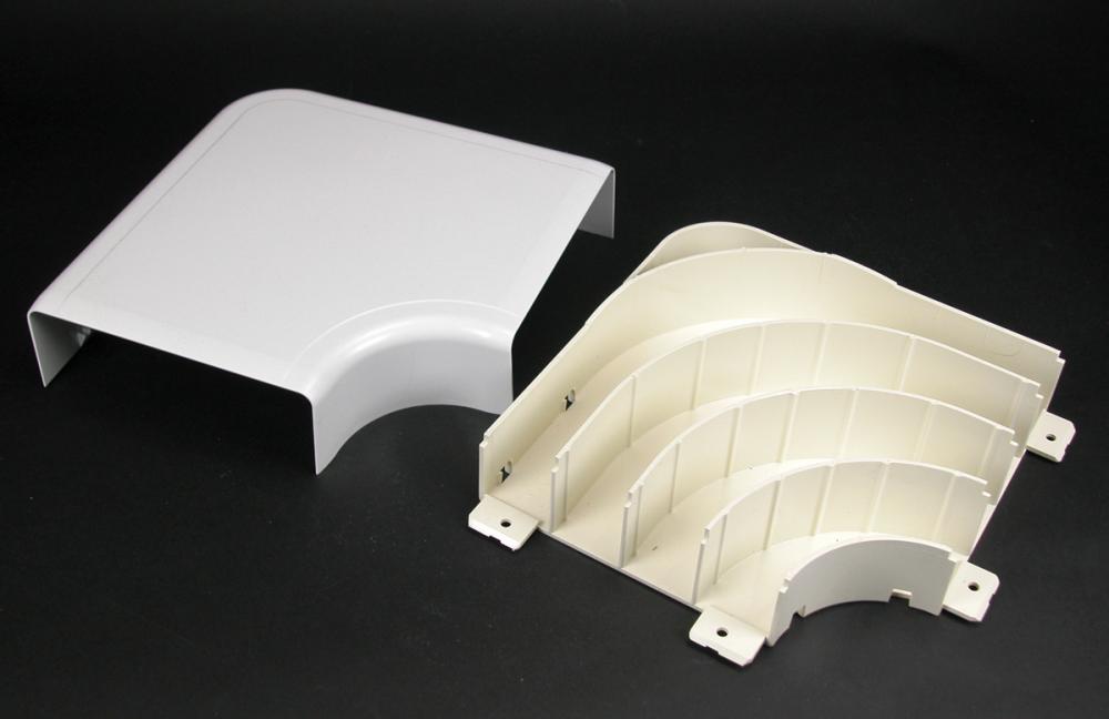 NM FIBERREADY FLAT ELBOW 5400 WHITE