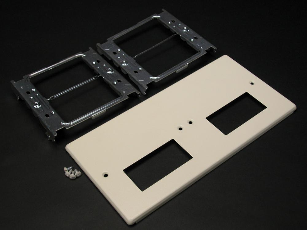 4-GANG W/2 RECTANGULAR OPENINGS GY
