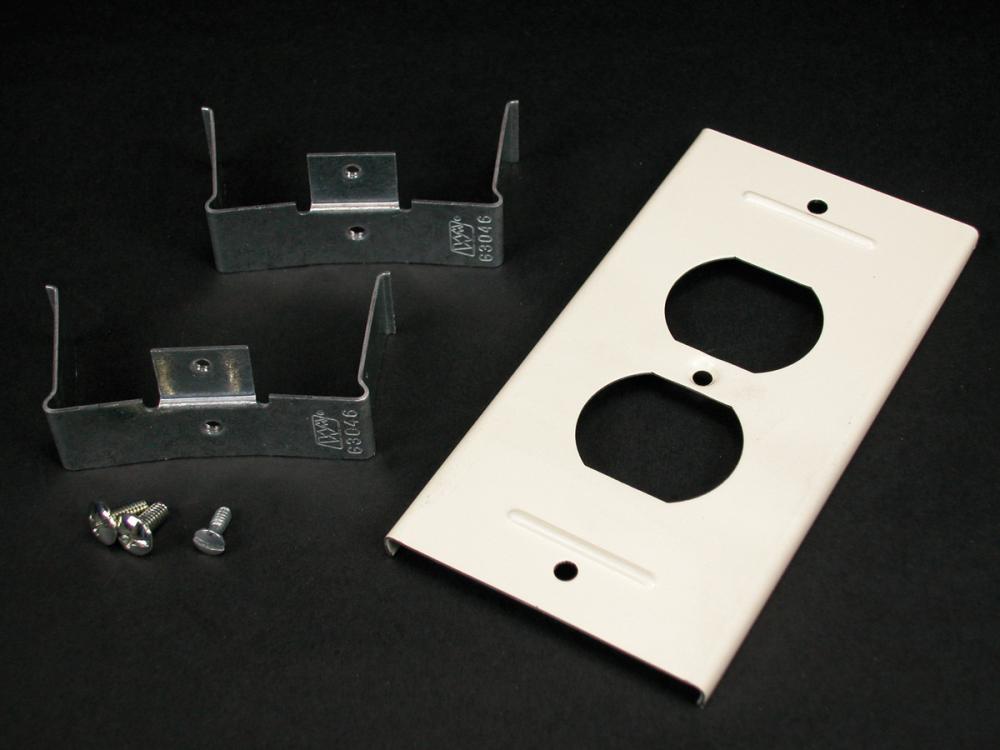 STL DUPLEX RECEPT COVER 3000 IVORY