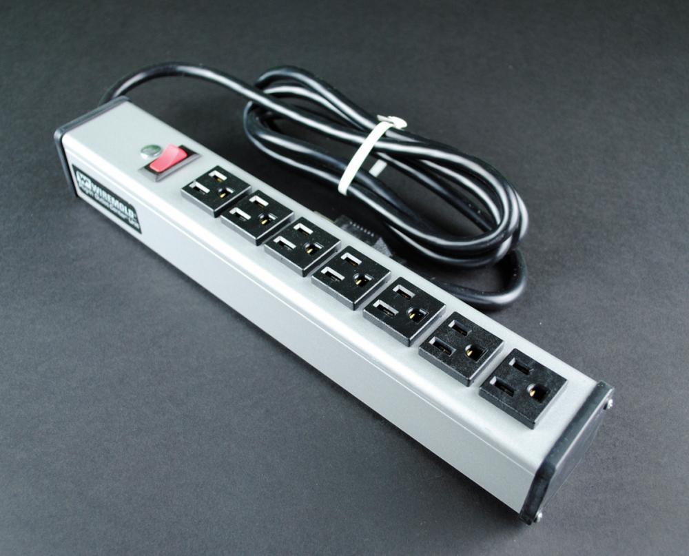 15A, 7 OL, SW, 6 FT CORD, GY