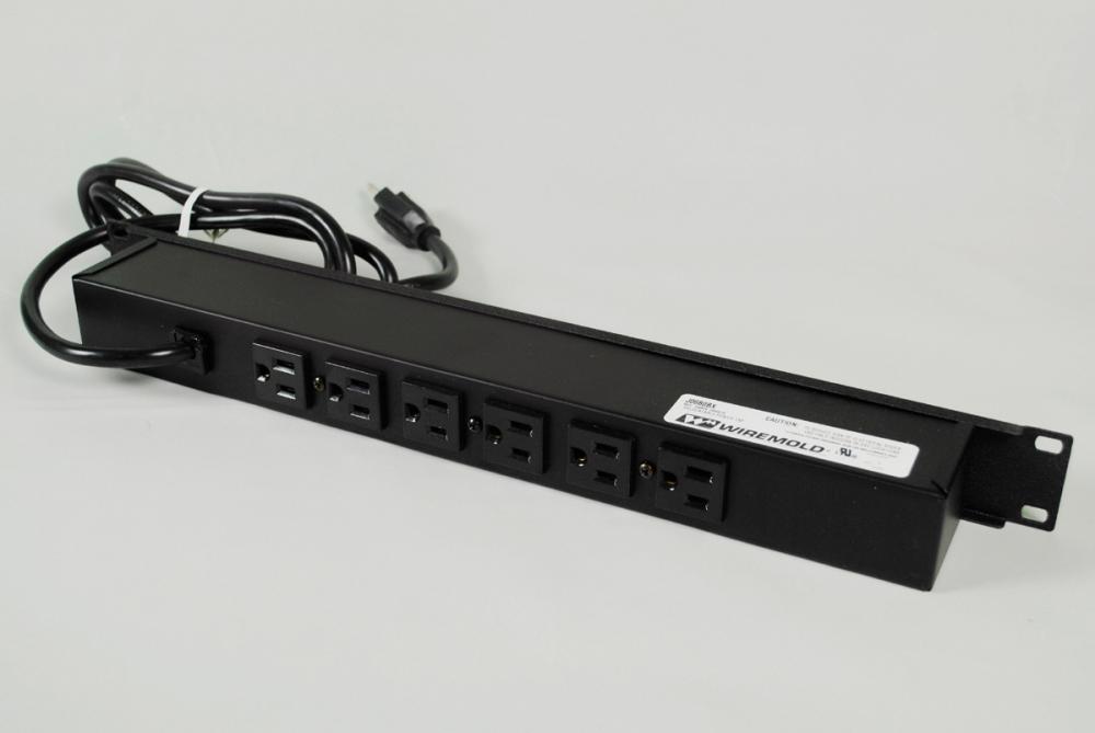15A, 1U, 6R OL, 6FT, BK