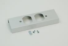 Legrand-Wiremold AL2446P-D - DPLX RCPT CVR PLATE ALUMINUM