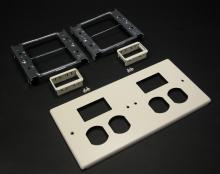 Legrand-Wiremold V4047-2BBSS - 4G DEV PLT 2 DUP 2 SII MINI ADPT V
