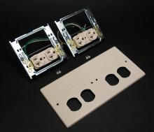 Legrand-Wiremold V4047-2WWFF - 4G DEV PLT 2 DUP INS 2 MOD FURN V