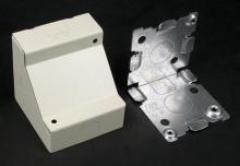 Legrand-Wiremold V5719 - STL CORNER BOX 2 1/2 IN. DEEP IVORY