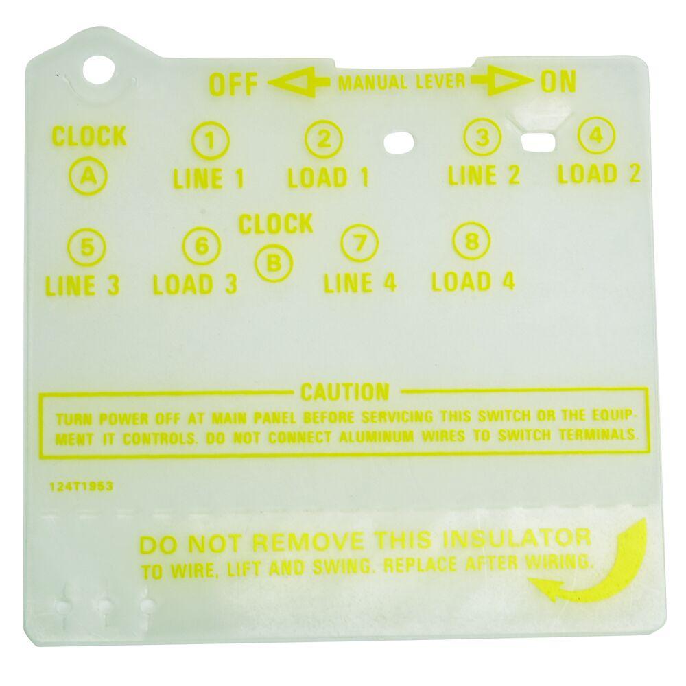 Insulator for 4PST Time Switch
