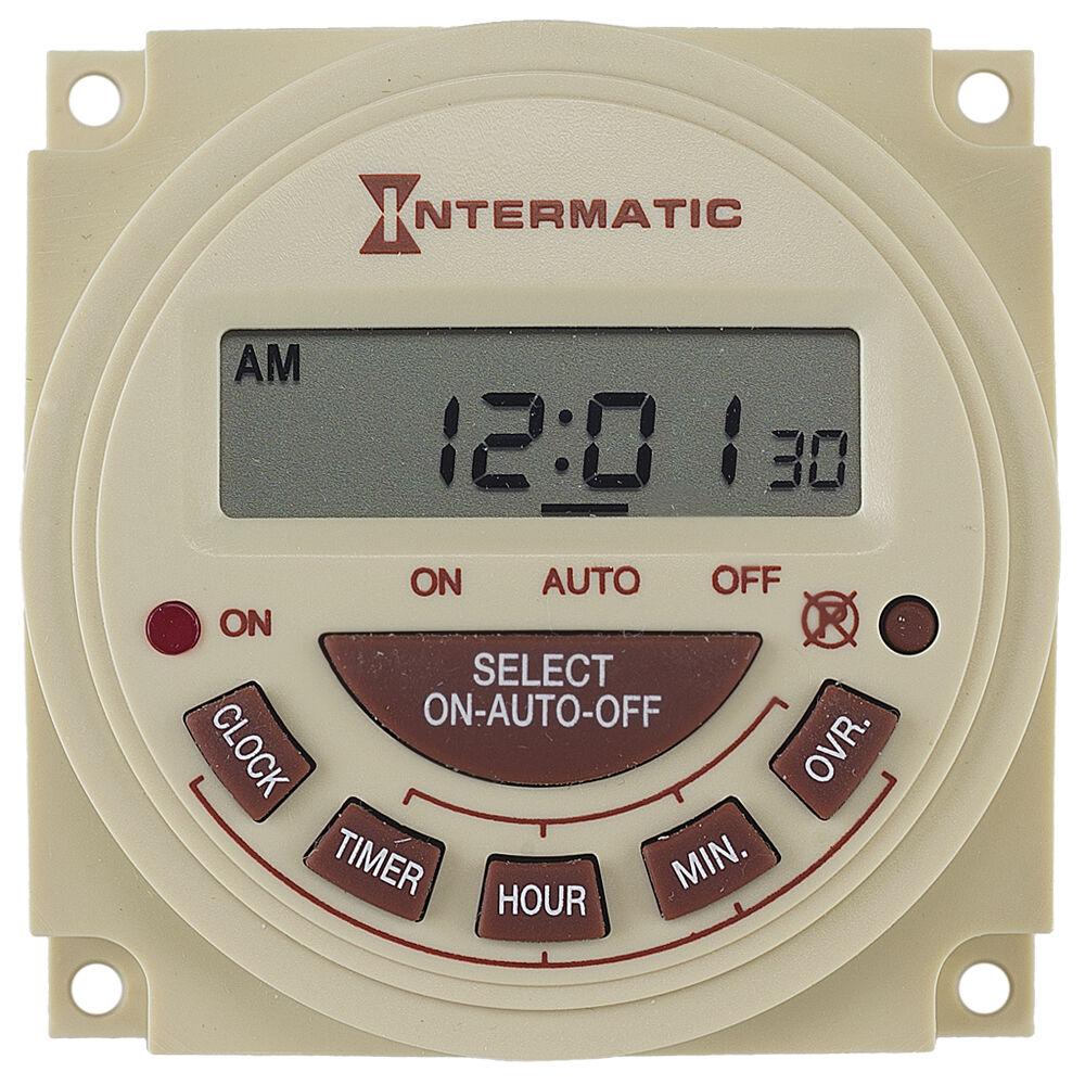24-Hour 240V Electronic Panel Mount Timer