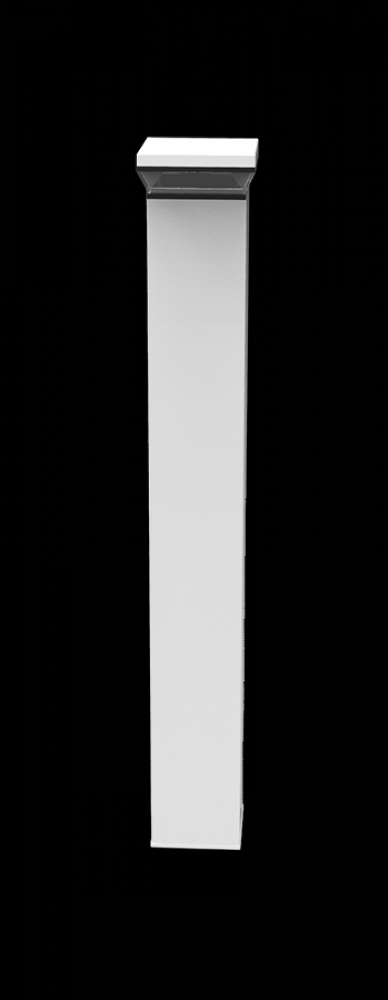 LED SQUARE BOLLARD 42" 12W COOL WH