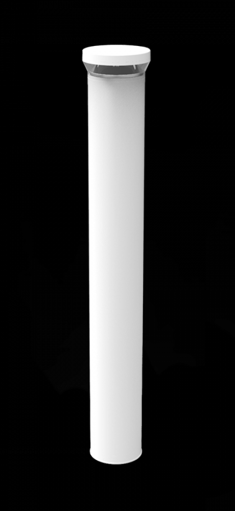 LED ROUND BOLLARD 42" 24W COOL WH