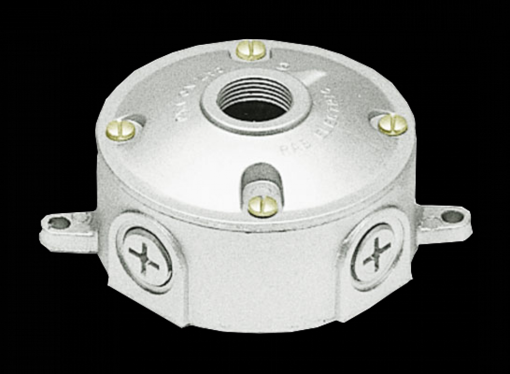 ROUND BOX 1/2" ONE 3/4" HOLE COVER
