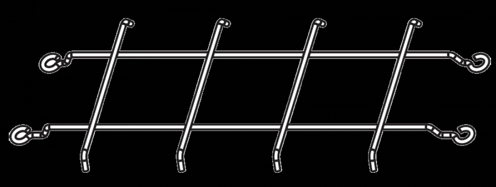 WIRE GUARD SLIMWALL 37W ASSY WITH S
