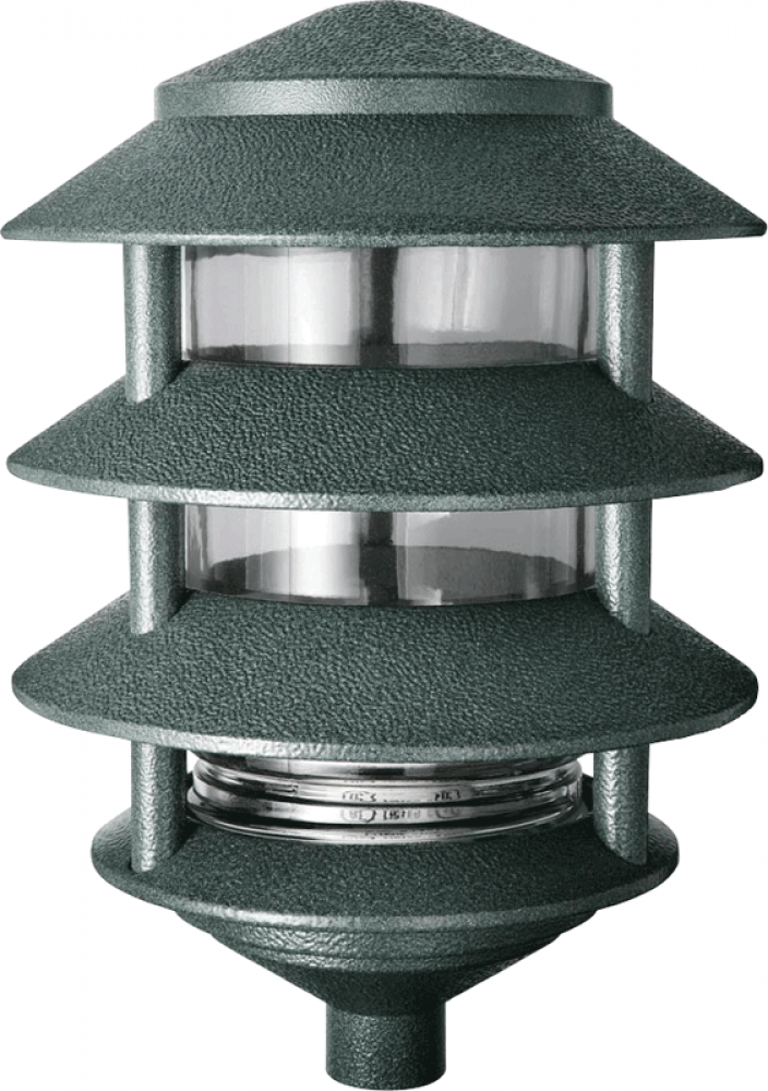 LAWN LIGHT 4 TIER INCAND 100W MAX VGRN