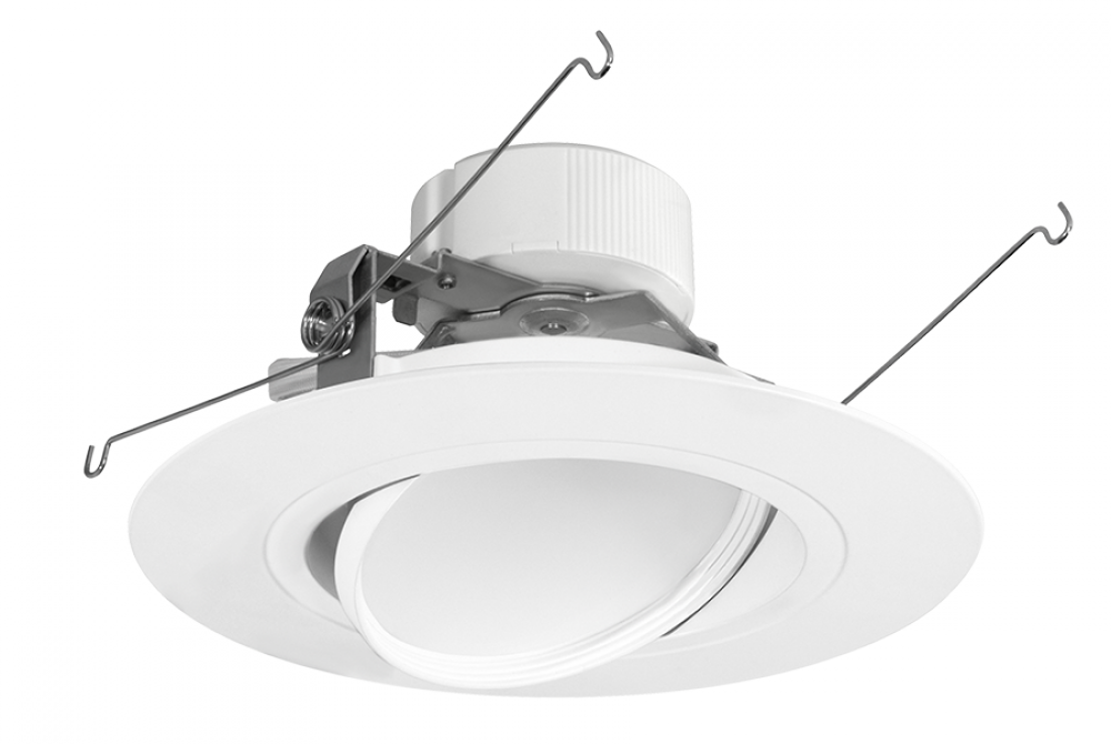 DLED 6" ROUND ADJUSTABLE 14W 3000K WH