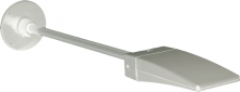 RAB Lighting ARM24W - ARM 24" W/ROUND WALLPLATE  WHITE