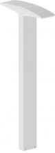 RAB Lighting BLED2X10W - LED BOLLARD 42 Inch 2X10W COOL WH