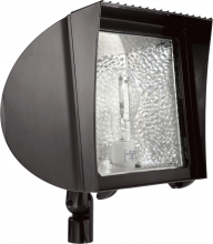 RAB Lighting FXF42QT/PC - FLOOD 42W CFL QT HPF W/ ARM LAMP PC BZ