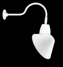 RAB Lighting GN1LED26YACW - GOOSE 24" ARM 26W WARM 15" AC11 WH