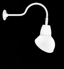 RAB Lighting GN1LED13YAD11W - GOOSE 24" ARM 13W WARM 11" AD WH