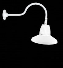RAB Lighting GN1LED26YSTW - GOOSE 24" ARM 26W WARM 15" ST WH