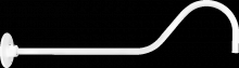 RAB Lighting GOOSE2W - GOOSE STL2 35" FRMWALL WH