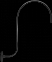 RAB Lighting GOOSE3B - GOOSE STL3 UPCR 30" HI 25" FRMWALL BL