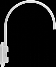 RAB Lighting GOOSE4W - GOOSE STL4WALL 20" HI 19" FRMWALL WH