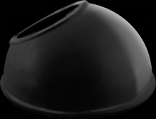 RAB Lighting GSAD11B - ANG DOME 11" FOR GNLED GOOSE BL