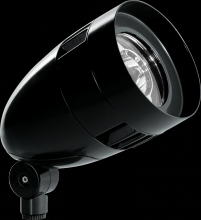 RAB Lighting HBLED13B - LFLOOD 13W COOL 12V BULLET W/ HOOD BL