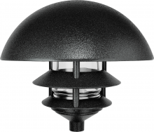 RAB Lighting LLD3B - LAWN LIGHT DOME 3 TIER INCANDESCENT BLAC