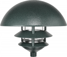 RAB Lighting LLD3VG - LAWN LIGHT 3 TIER + DOME TOP 75W V.GRN