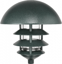 RAB Lighting LLD4VG - LAWN LIGHT 4 TIER + DOME TOP 100W V.GRN