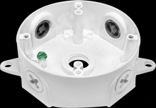 RAB Lighting VXCW-3/4 - ROUND BOX 3/4" WHITE NO COVER