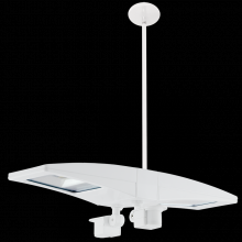 RAB Lighting PLED2X10MS2W - PENDSADT 2X10W COOL SAD 2 MINI SEN WH
