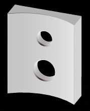 RAB Lighting RPA4LW - ADPT 4" RND WH POLE ALED10