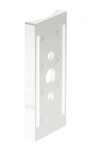 RAB Lighting RPA4W - ADPT 4" RND WH POLE AL