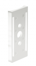 RAB Lighting RPA5W - ADPT 5" RND WH POLE AL