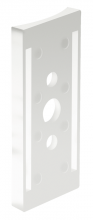 RAB Lighting RPA6W - ADPT 6" RND WH POLE AL