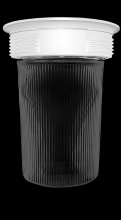 RAB Lighting VC200P-W - VAPORPROOF 200 CEILING WH WITH PERMA