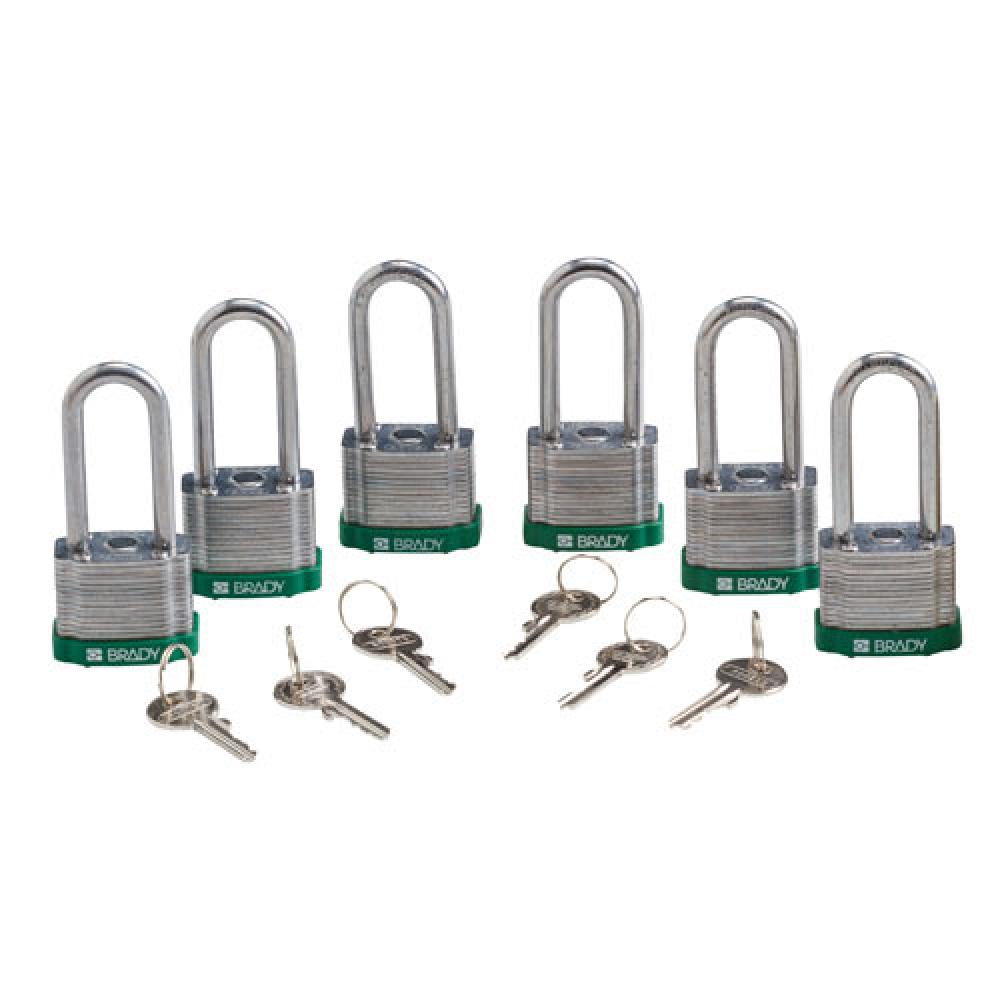 Steel Padlock 2 in Steel Shkl KA GN 6PK