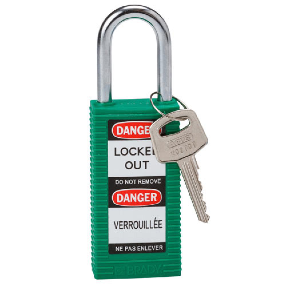 Long Body Nylon Padlock 1.5" KD GN