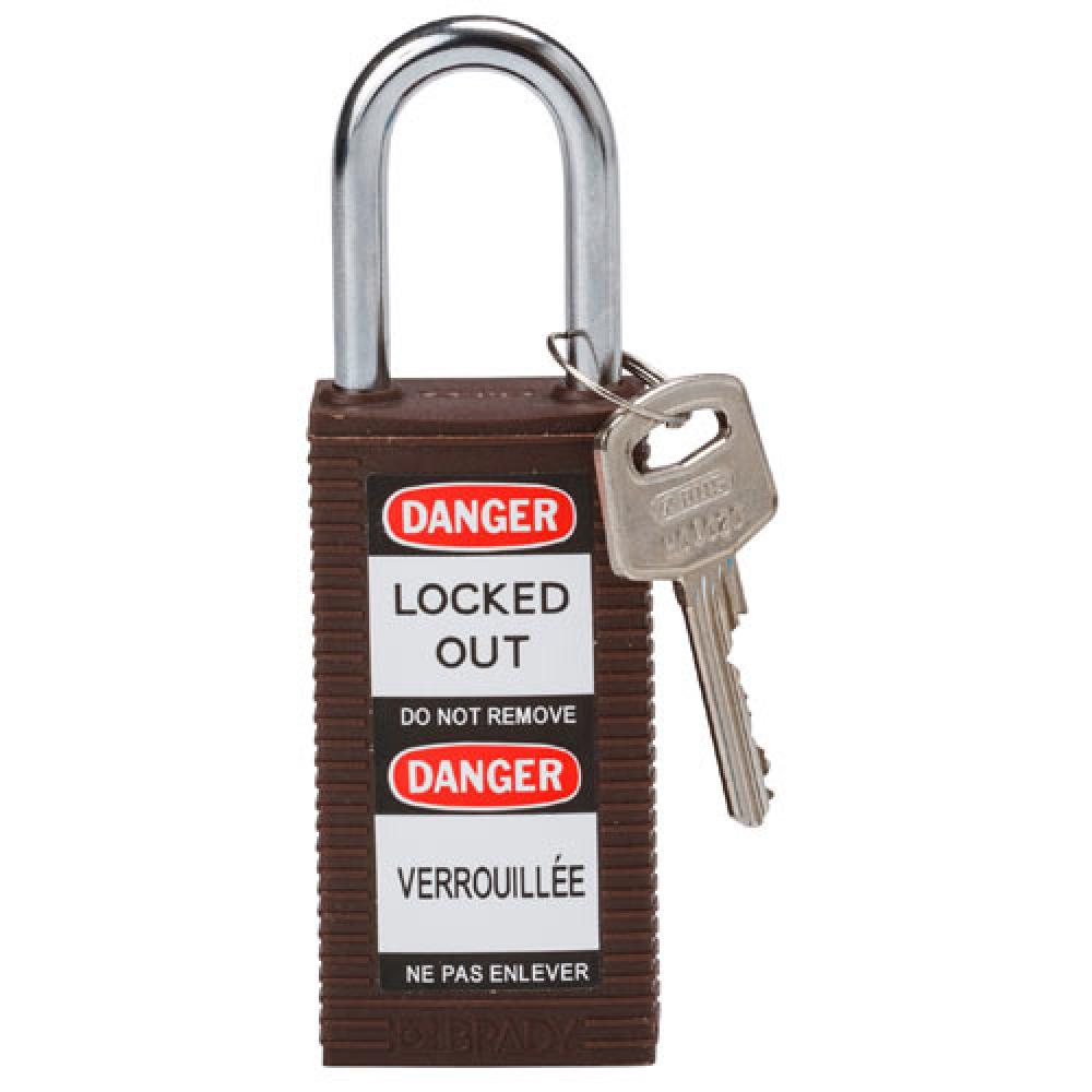 Long Body Nylon Padlock 1.5" KD BN