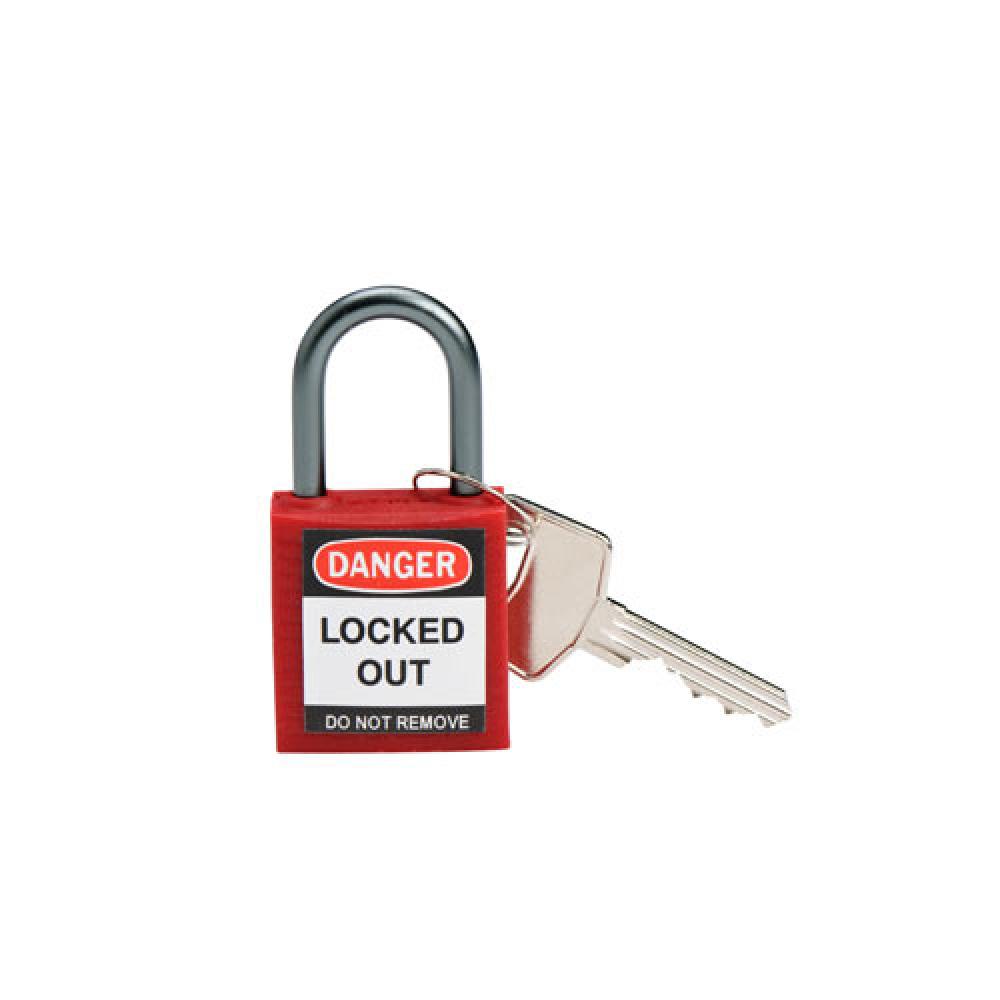 Nylon Padlock 1" Alum Shackle KD RD