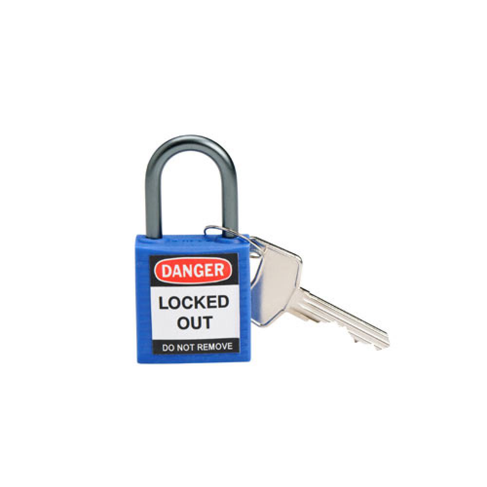 Nylon Padlock 1" Alum Shackle KD BU