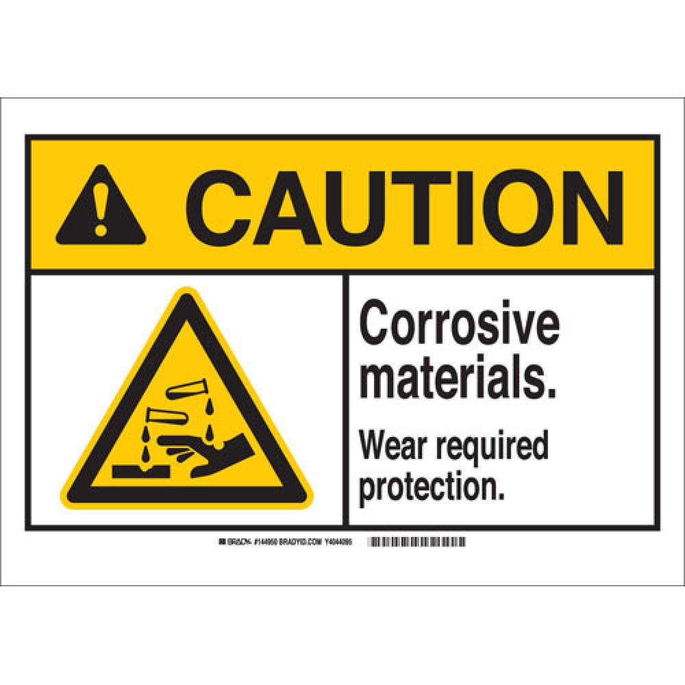 B401 7X10 ANSI BLK,YEL/WHT COROSIVE MATS