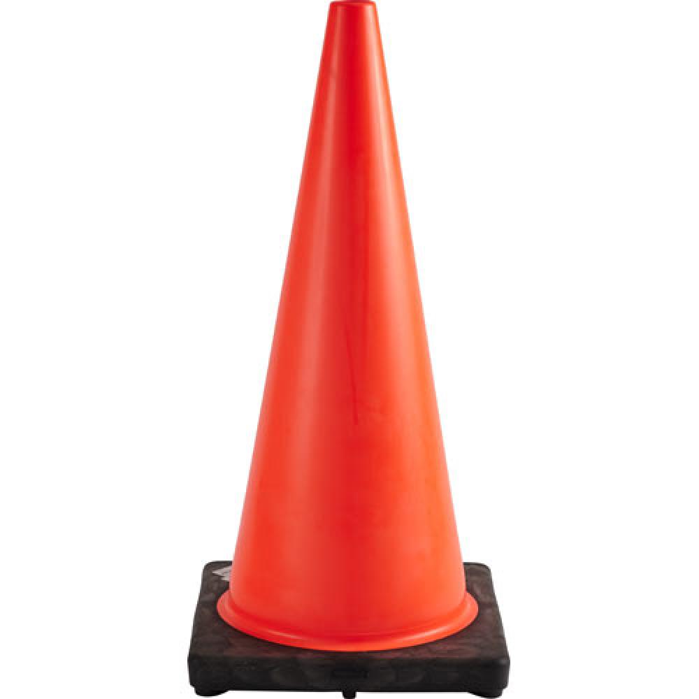 TRAFFIC CONE W/28" H BLACK BASE